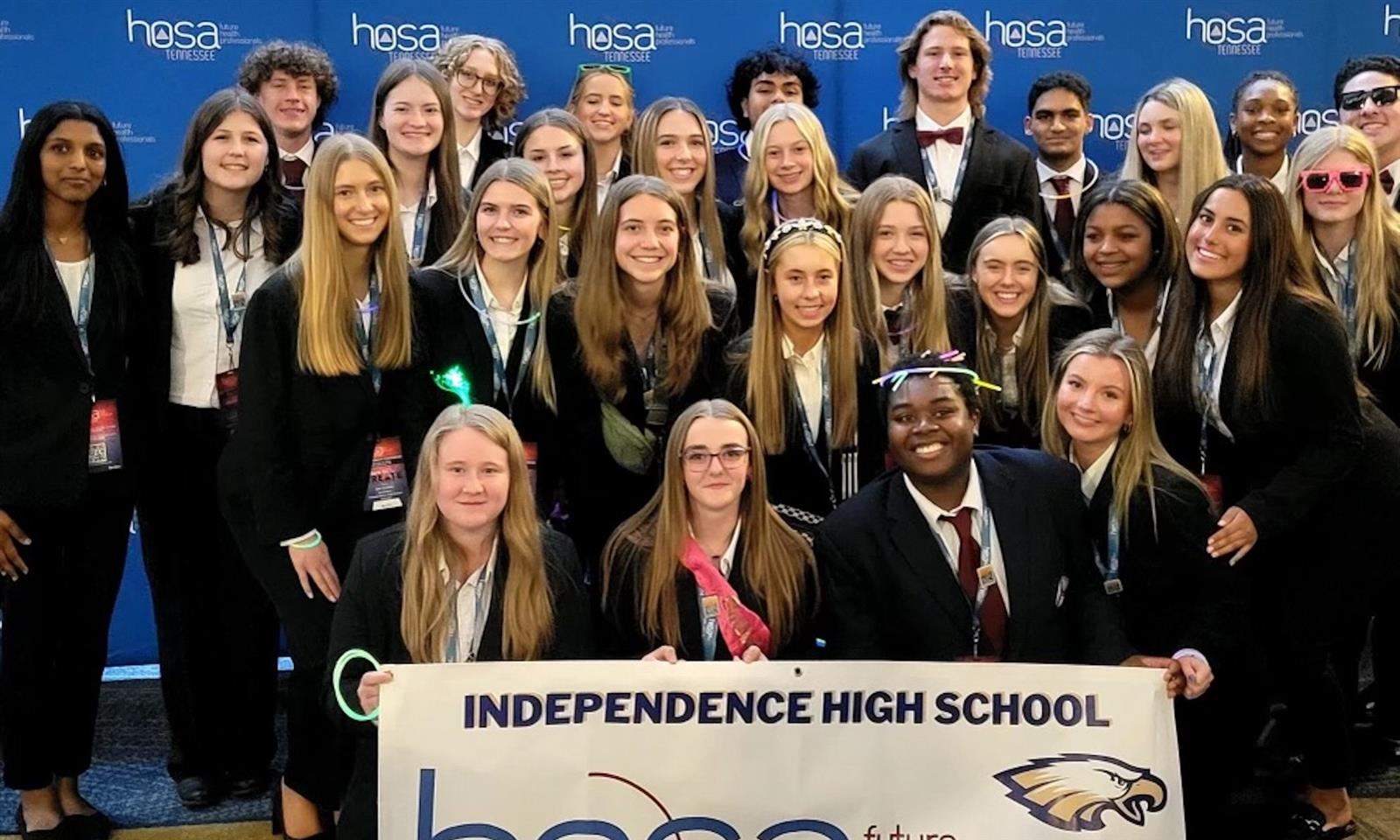 Students smile